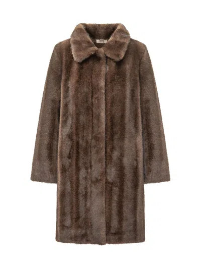 Valentini 1972 Eco-vintage Mink Fur Jacket In Chocolate