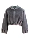 Valentini 1972 Elastic-cuff Bomber Jacket In Gray