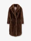 Valentini 1972 Faux Fur Coat In Brown