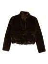 Valentini 1972 Faux-fur Jacket In Brown