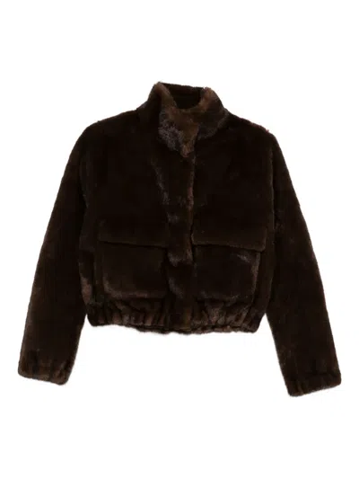 Valentini 1972 Faux-fur Jacket In Brown