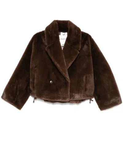 Valentini 1972 Faux-fur Jacket In Brown