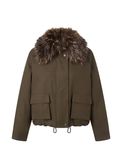 Valentini 1972 Faux Fur-trim Parka In 그린