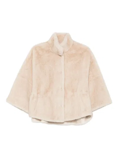 Valentini 1972 Funnel-neck Jacket In Neutral
