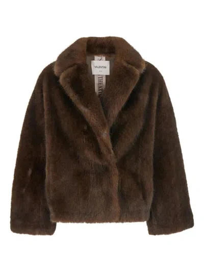 Valentini 1972 Plush Brown Faux Fur Jacket