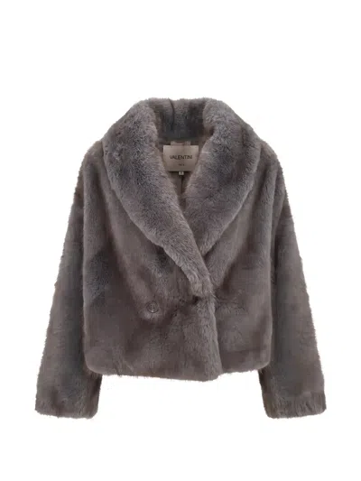 Valentini 1972 Shawl-collar Jacket In Gray