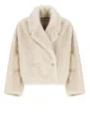 Valentini 1972 Synth Fur Coat In Neutrals