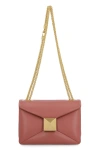 Valentino Grained Leather One Stud Bag With Chain In Gingerbread