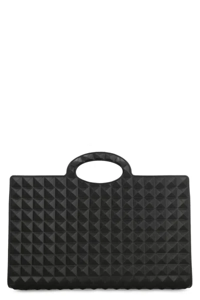 Valentino Garavani - Shopping Bag Le Troisieme Rubber In Black