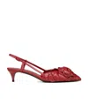Valentino 03 Rose Edition 40mm Slingback Pumps In Red