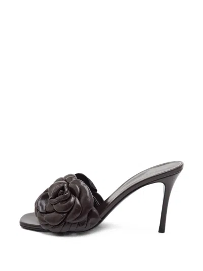 Pre-owned Valentino Garavani 03 Rose Edition Atelier Sandals In Brown