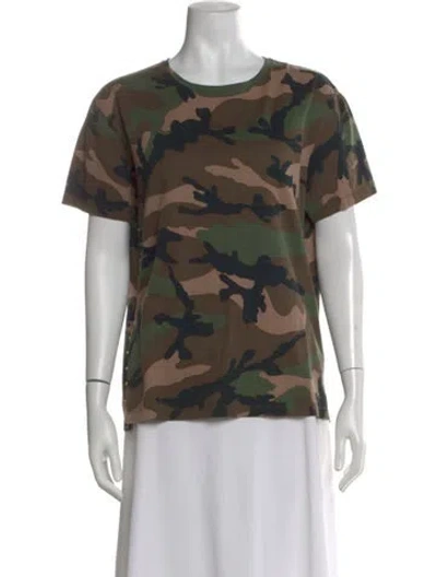 Pre-owned Valentino 09. Printed T-shirt In Green
