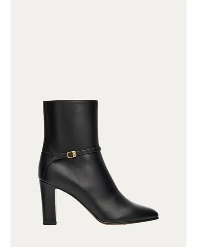 Valentino Garavani 100mm Cuttie Leather Slingback Pumps In Black