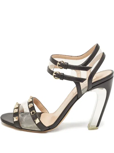 Pre-owned Valentino Garavani 100mm Rockstud-embellished Sandals