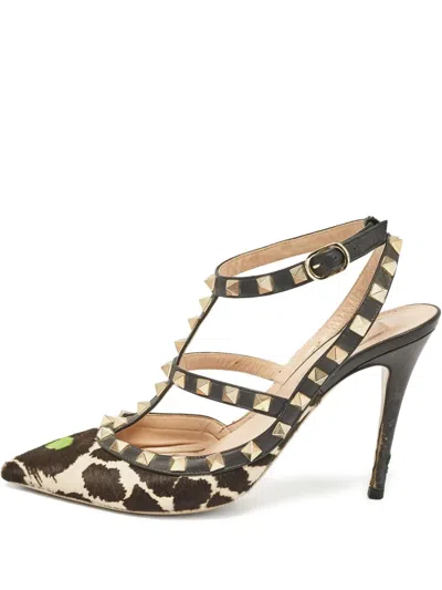 Pre-owned Valentino Garavani 100mm Rockstud Pumps