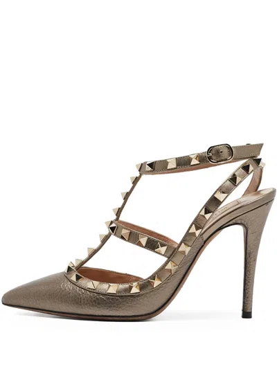 Pre-owned Valentino Garavani 100mm Rockstud Pumps
