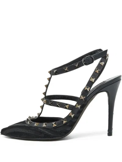 Pre-owned Valentino Garavani 100mm Rockstud Pumps