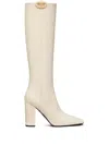 Valentino 100mm Vlogo The Bold Edition Boots In White