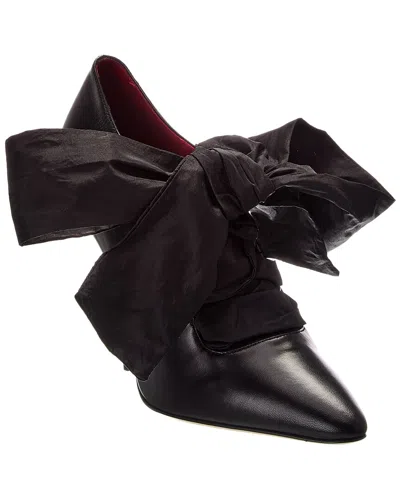 Valentino Garavani Valentino Logo Leather Pump In Multi