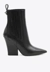 Valentino Vlogo Lockette Booties In Black