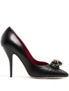 Valentino Garavani Panthea Goatskin Pumps 105mm Woman Black 39.5 In Black