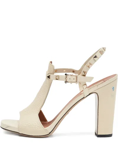 Pre-owned Valentino Garavani 105mm Rockstud-detailed Sandals