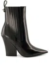 Valentino Vlogo Lockette Booties In Black