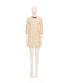 Valentino Cherry Print Crepe Couture Mini Dress
