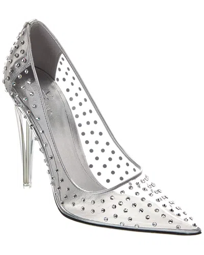 Valentino Garavani Pumps Mit Kristallen In White