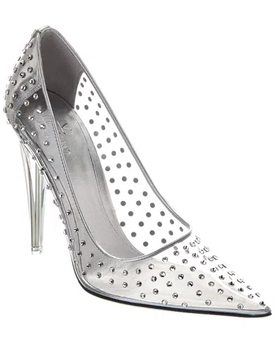 Valentino Garavani Pumps Mit Kristallen In White