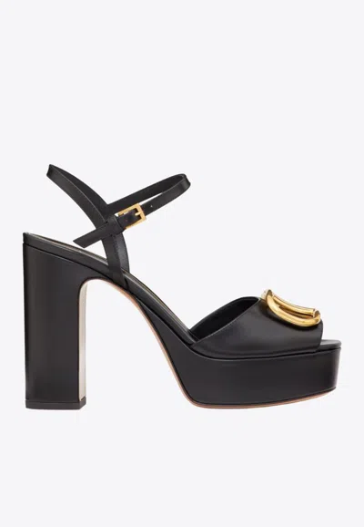 Valentino Garavani 115 Vlogo Signature Sandals In Black