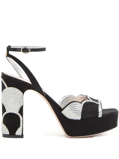 Valentino Garavani 115mm Bowow Sandals In Black