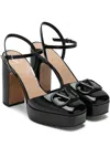 Valentino Vlogo Signature 115 Patent Platform Pump In Black