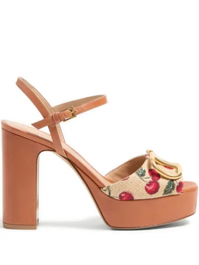 VALENTINO GARAVANI 115MM VLOGO SIGNATURE CHERRYFIC SANDALS