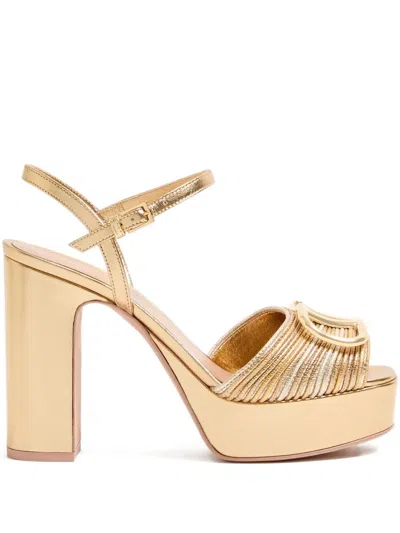 Valentino Garavani 115mm Vlogo Signature Sandals In Brown