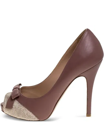 Pre-owned Valentino 120mm Peep-toe Pumps