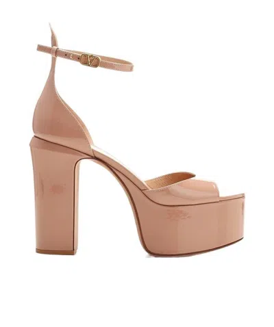 Valentino Garavani 120mm Platform Sandals In Brown