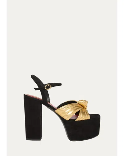 Valentino Garavani 125mm Crasher Platform Sandals In Black