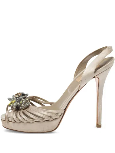 Pre-owned Valentino Garavani 125mm Leather Sandals