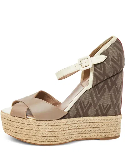 Pre-owned Valentino Garavani 130mm Platform Sandals