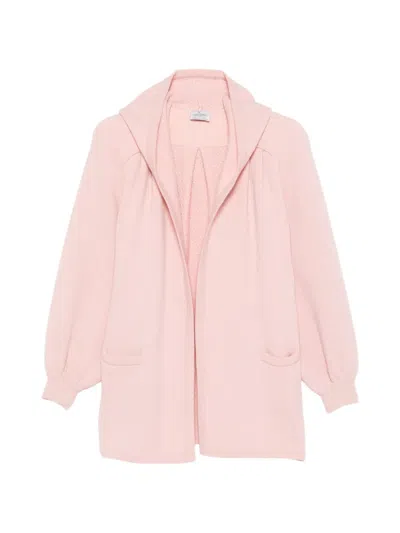 Pre-owned Valentino 1980s Hooded Coat In Pink