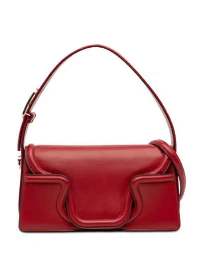 Pre-owned Valentino Garavani 2000-2025 Leather Le Grand Deuxieme Satchel In Red