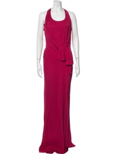 Pre-owned Valentino 2000's Long Dress In Pink