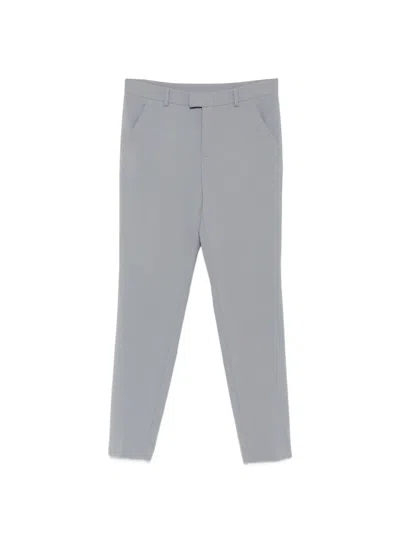 Pre-owned Valentino 2000s Belt-loop Trousers In Grey