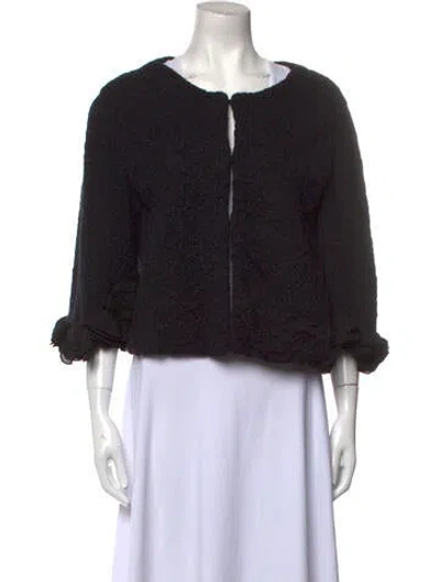 Pre-owned Valentino 2008 Scoop Neck Sweater In Black