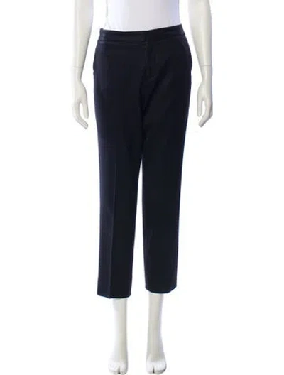 Pre-owned Valentino 2008 Straight Leg Pants In Blue