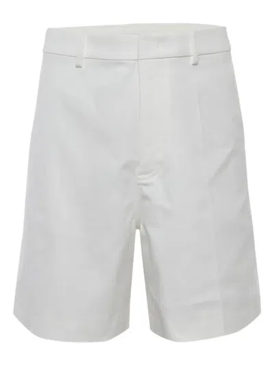 Pre-owned Valentino 2010s Canvas Bermuda Shorts In White
