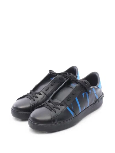 Pre-owned Valentino Garavani 2010s Open Vltn Sneakers In Black