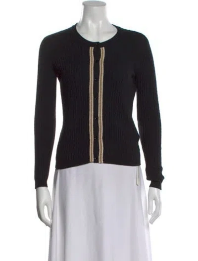 Pre-owned Valentino 2013 Crew Neck Sweater In Black