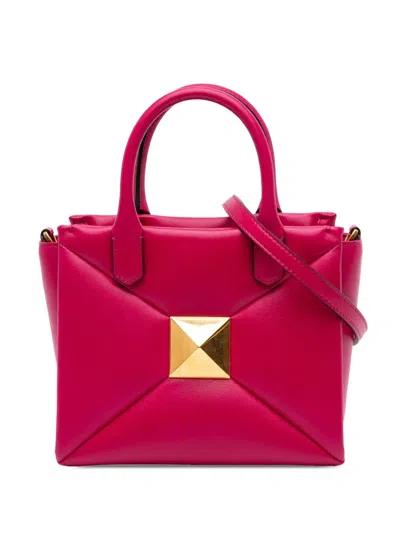 Pre-owned Valentino Garavani 2018-2025 Small Nappa One Stud Top Handle Bag Satchel